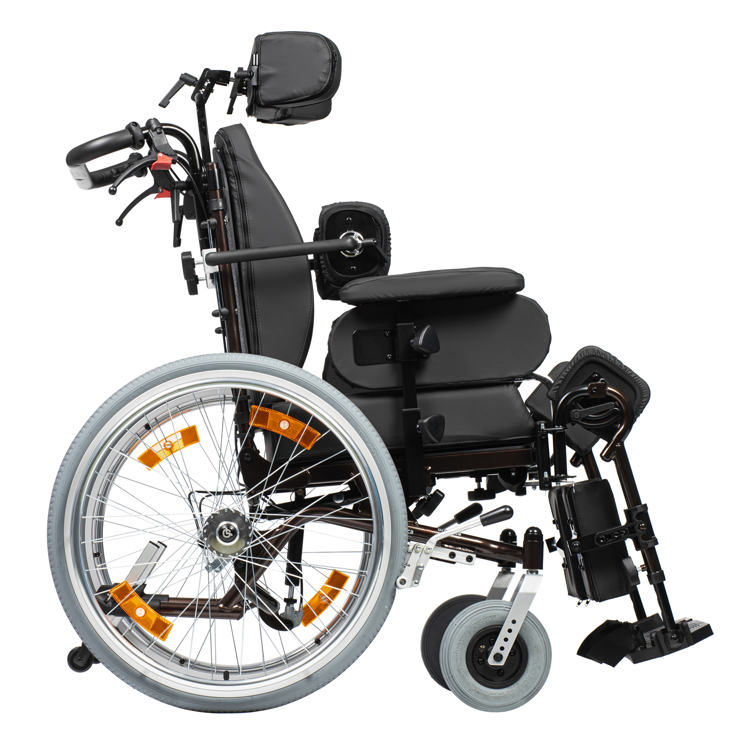 Кресло-коляска инвалидная ORTONICA Comfort 600 до 130кг (цельно-литые шины, ширина сиденья 45,5см) - 5